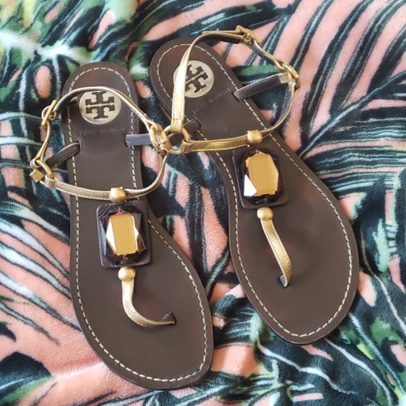 Tory Burch Shoes - TORY BURCH Gemstone Gladiator Sandals Sz 7